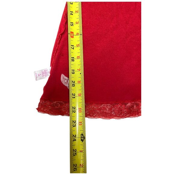Justice size L (14) red camisole shelf bra lace trim red y2k style - Picture 12 of 12